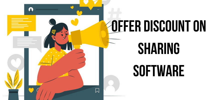 Offers a discount on software sharing